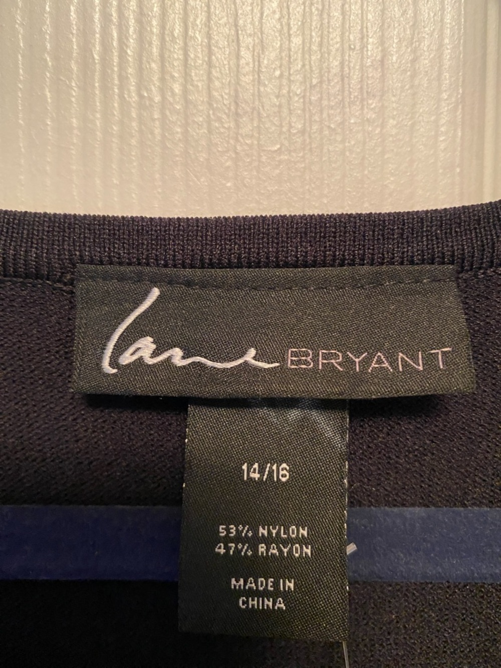 Lane Bryant Black Long Sleeve Dress with Eyelet Design…size 14/16 - Picture 4 of 5